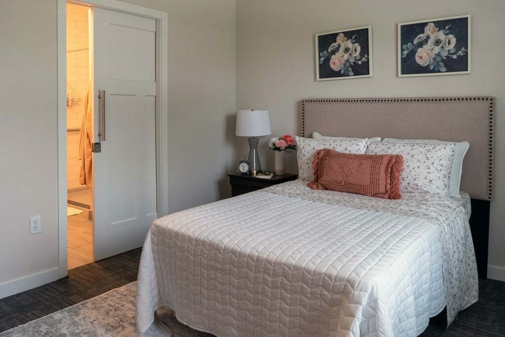 Comfortable resident bedroom at The Canopy