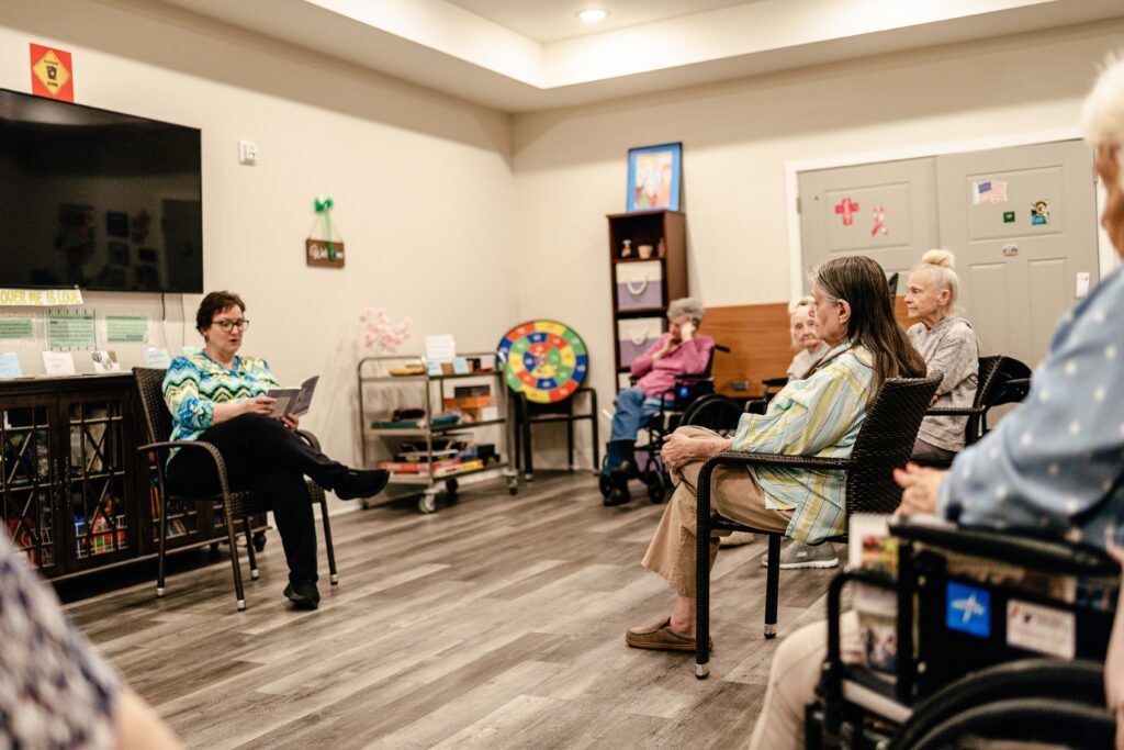 Residents enjoying time together at The Canopy at Azalea Grove
