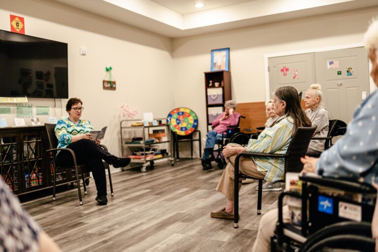Residents enjoying time together